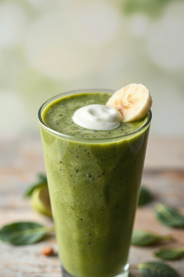 blend banana spinach milk