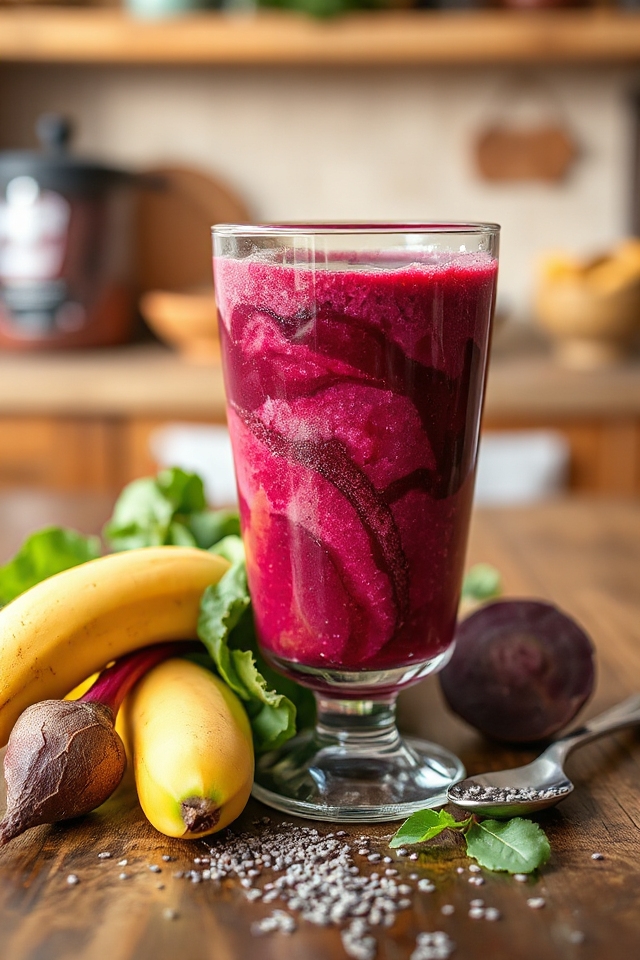 blend beet greens and banana