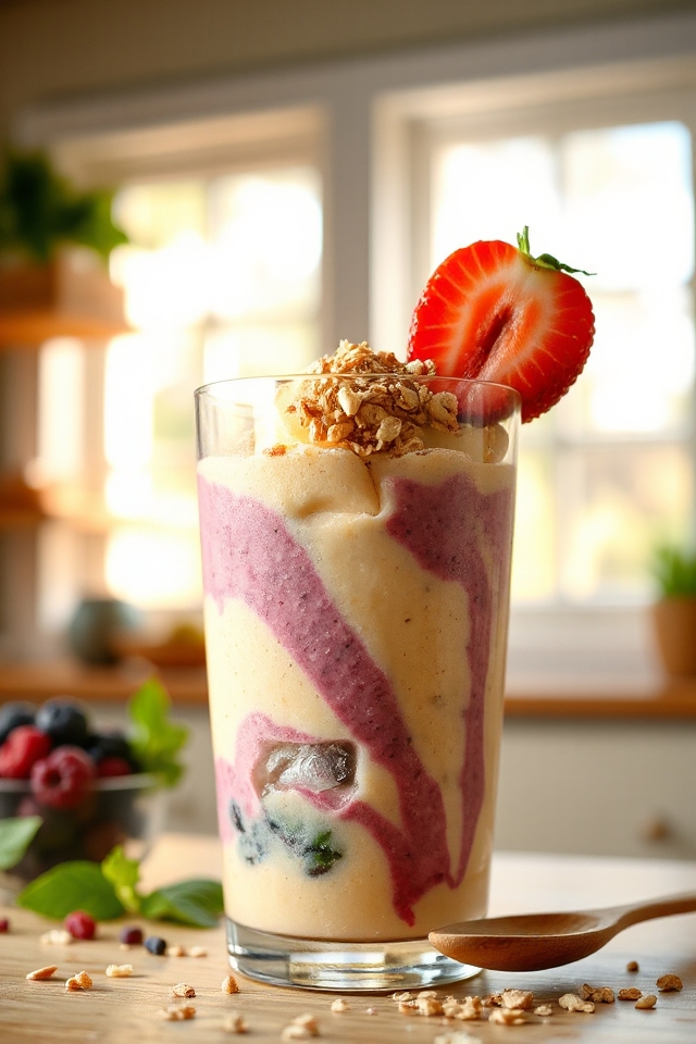 blend fruits and greens