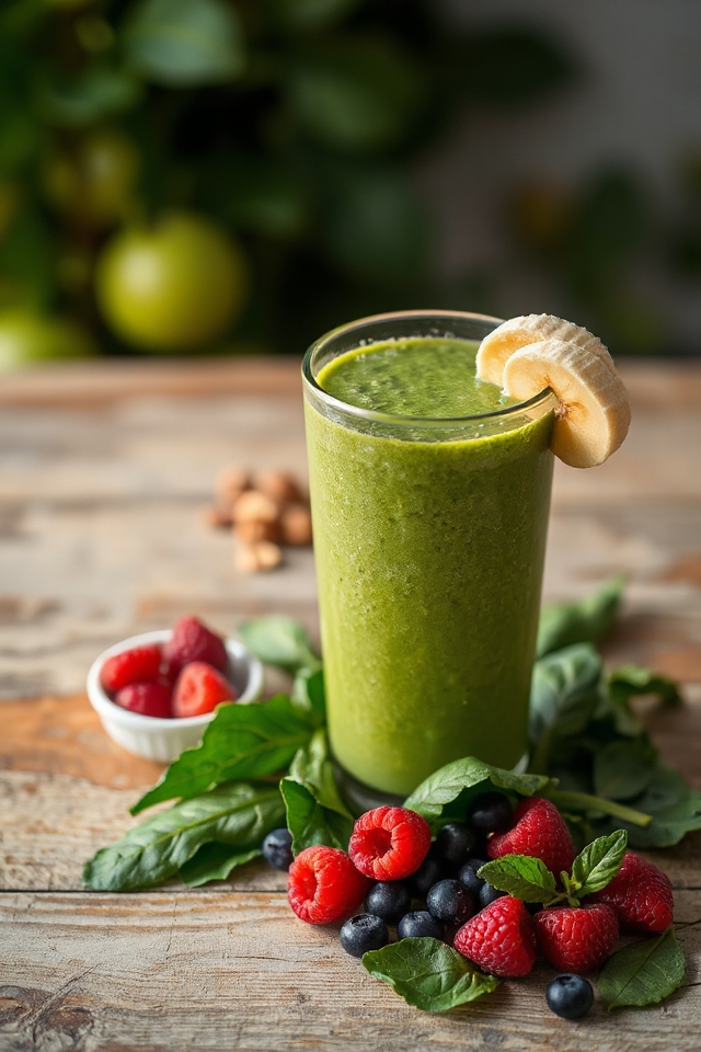 blend greens fruit enjoy