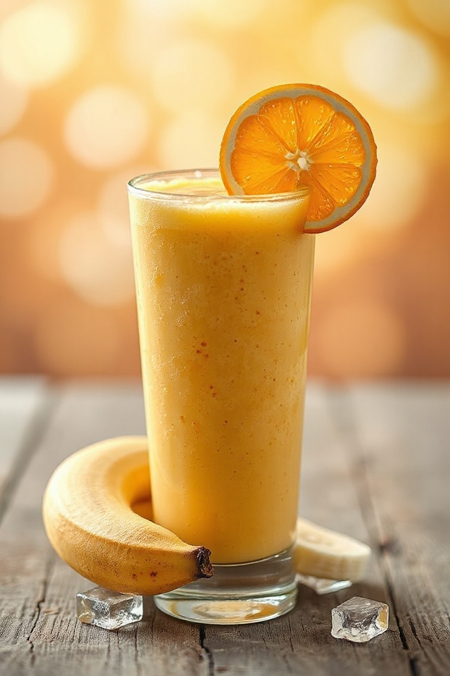 blend orange banana smoothie
