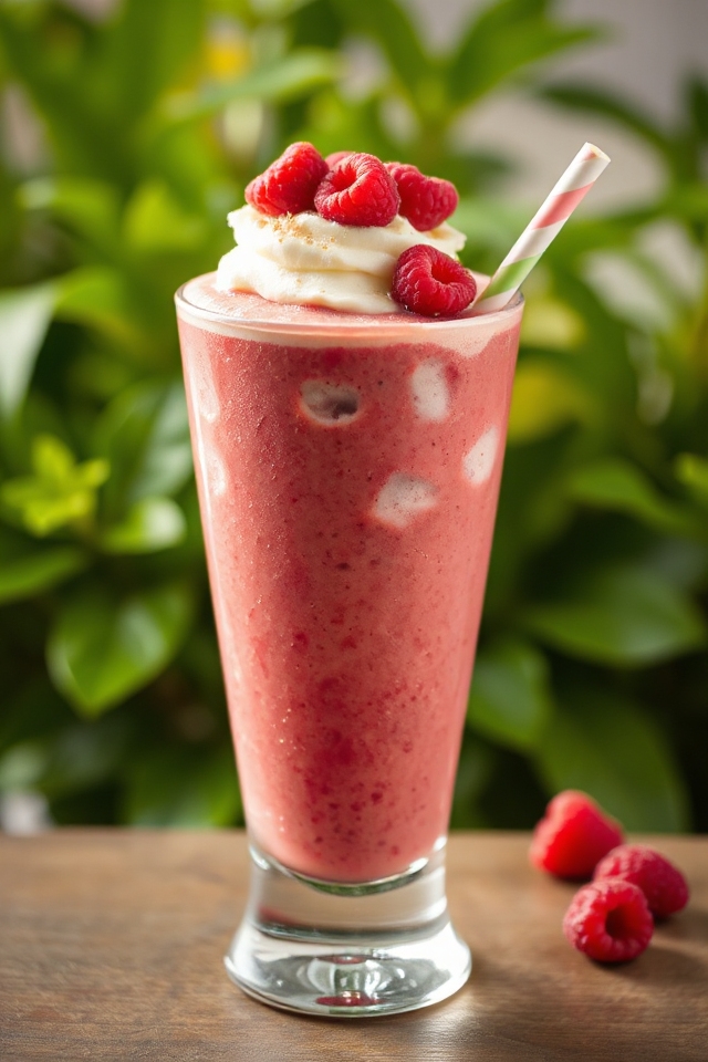 blend raspberry banana goodness