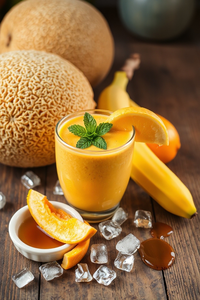 cantaloupe smoothie recipe instructions