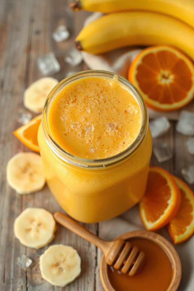 citrusy fruit blended drink
