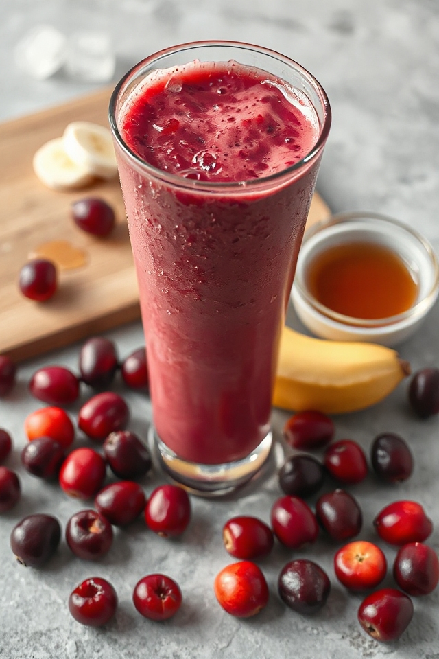 cranberry flavored smoothie recipe