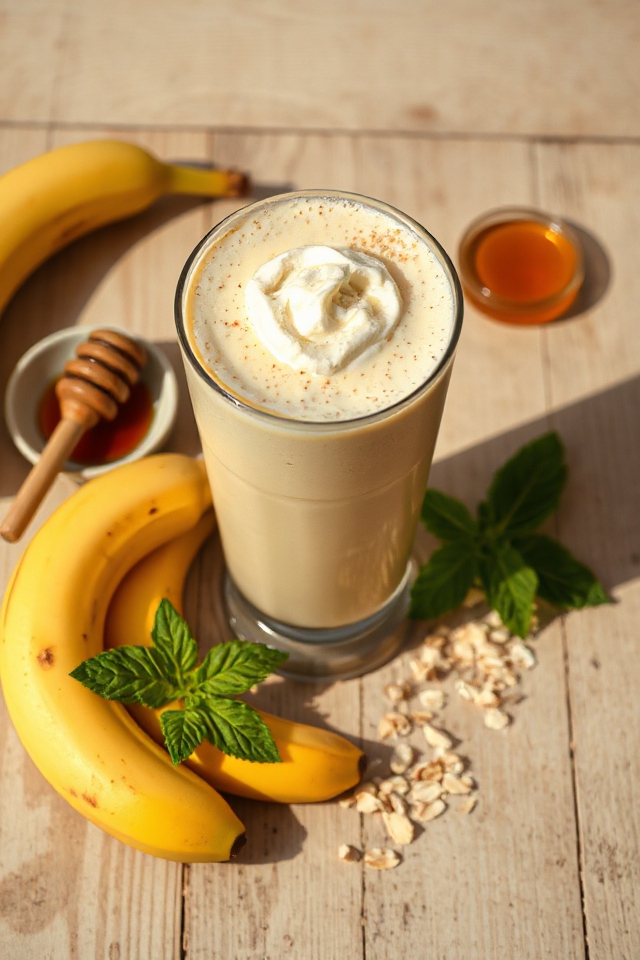 creamy banana vanilla blend