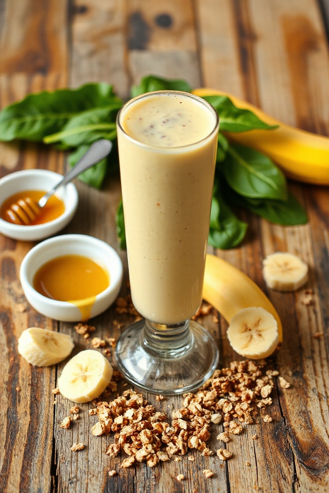 creamy banana yogurt blend
