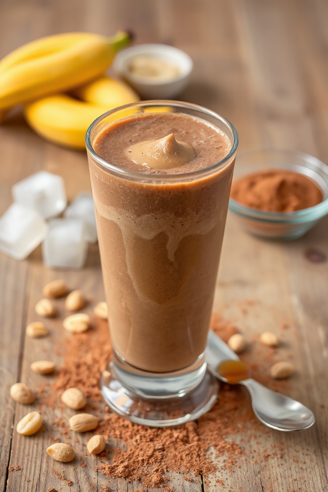 creamy peanut butter smoothie