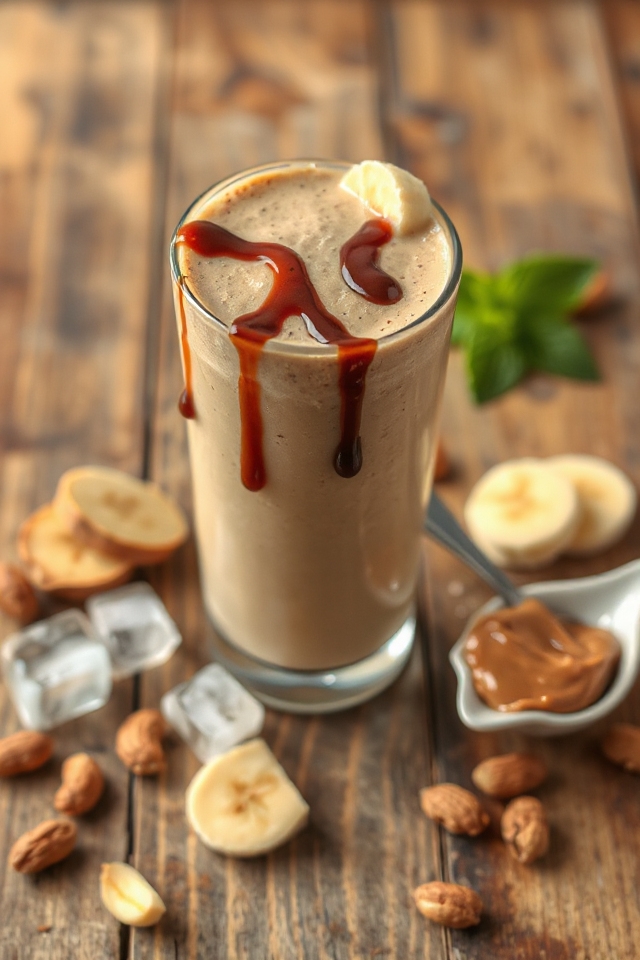 creamy peanut butter smoothie