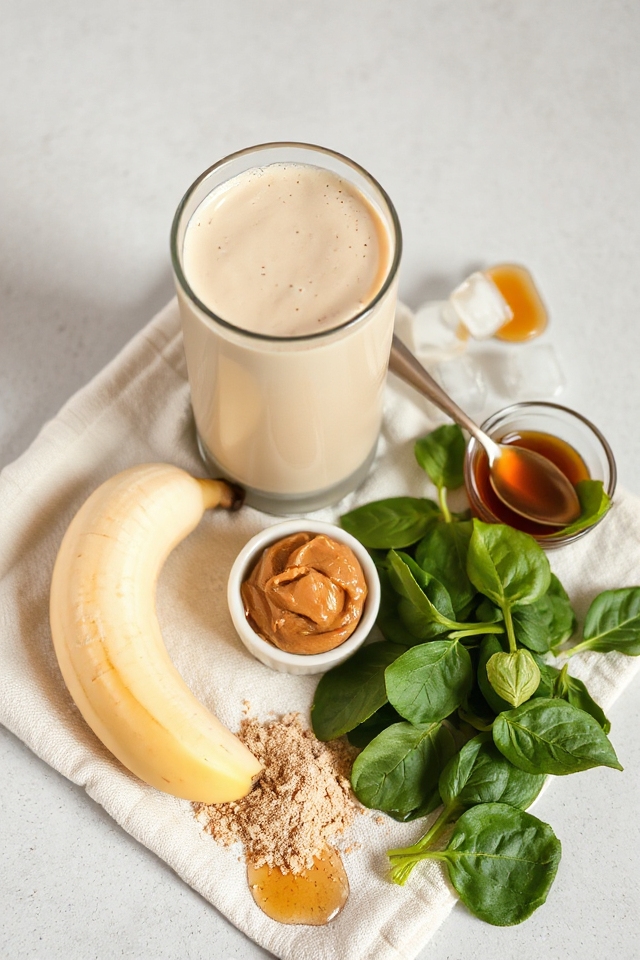 creamy vanilla protein shake