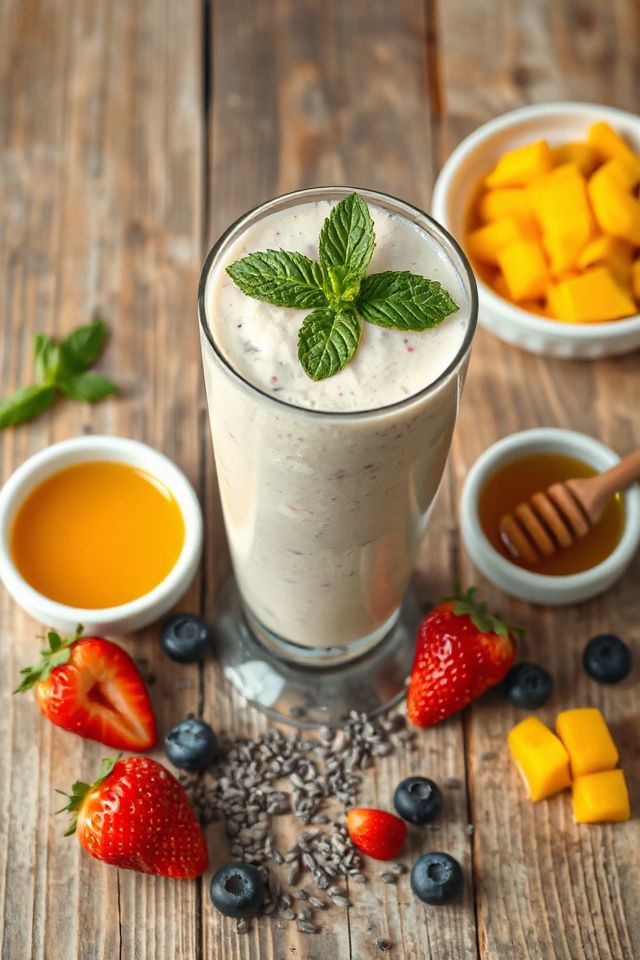creamy yogurt fruit blend