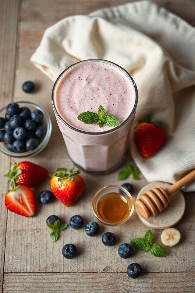 creamy yogurt fruit blend