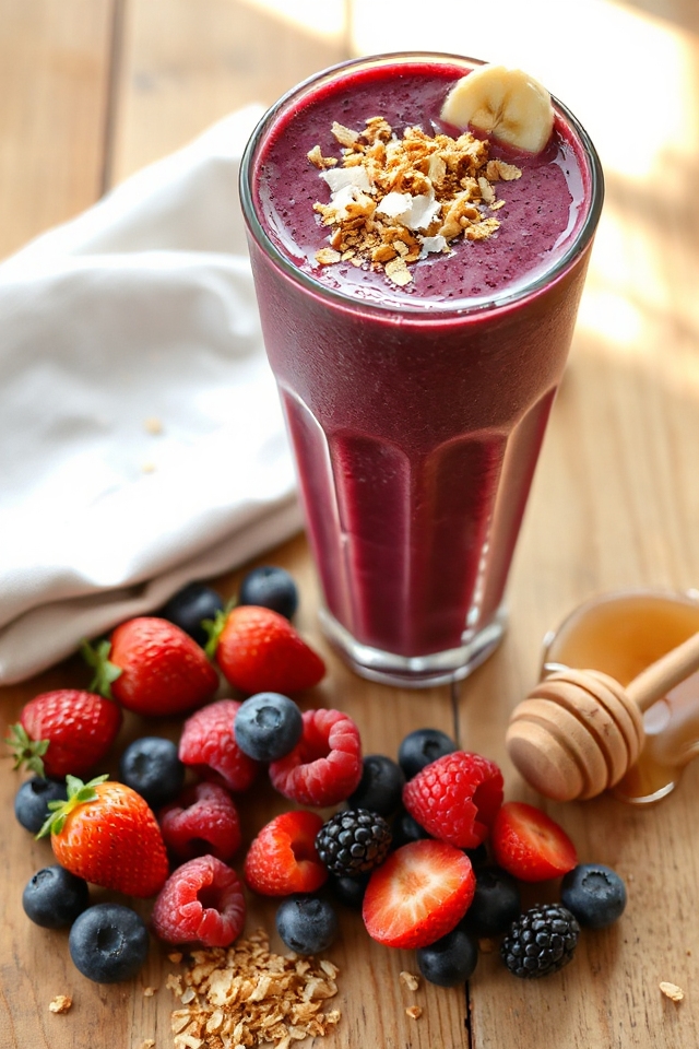 delicious acai berry smoothie