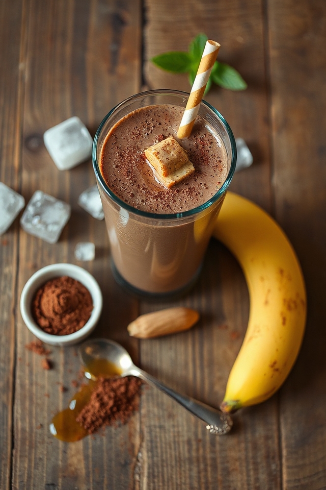 delicious chocolate protein drink