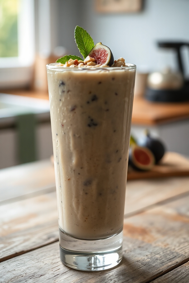 delicious fig banana smoothie