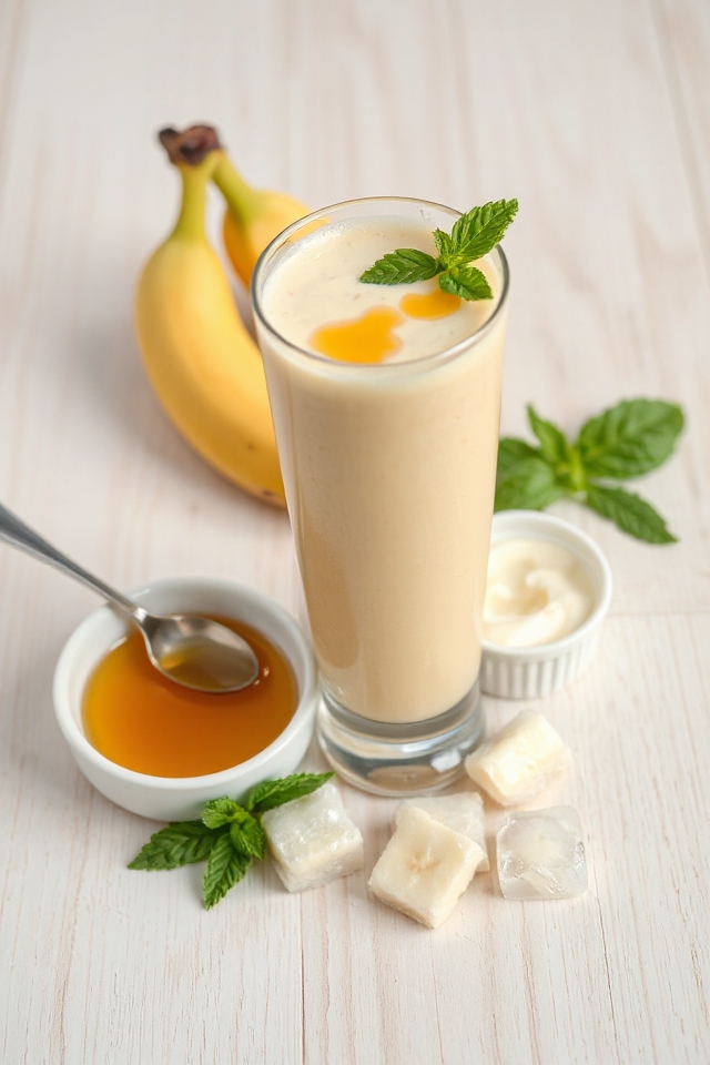 delicious honey banana smoothie