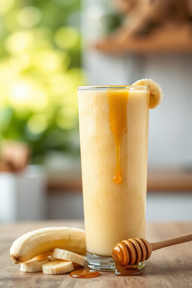 delicious honey banana smoothie