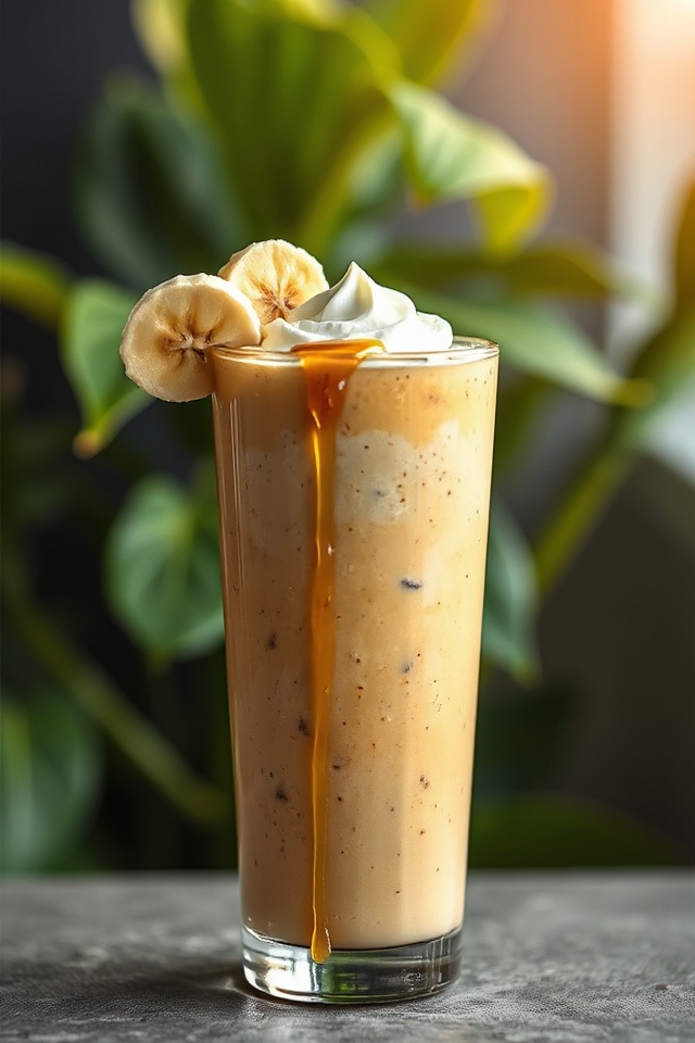 delicious protein banana smoothie