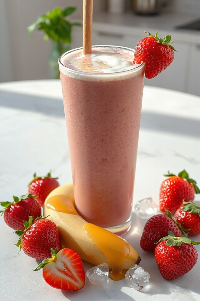 delicious strawberry banana blend
