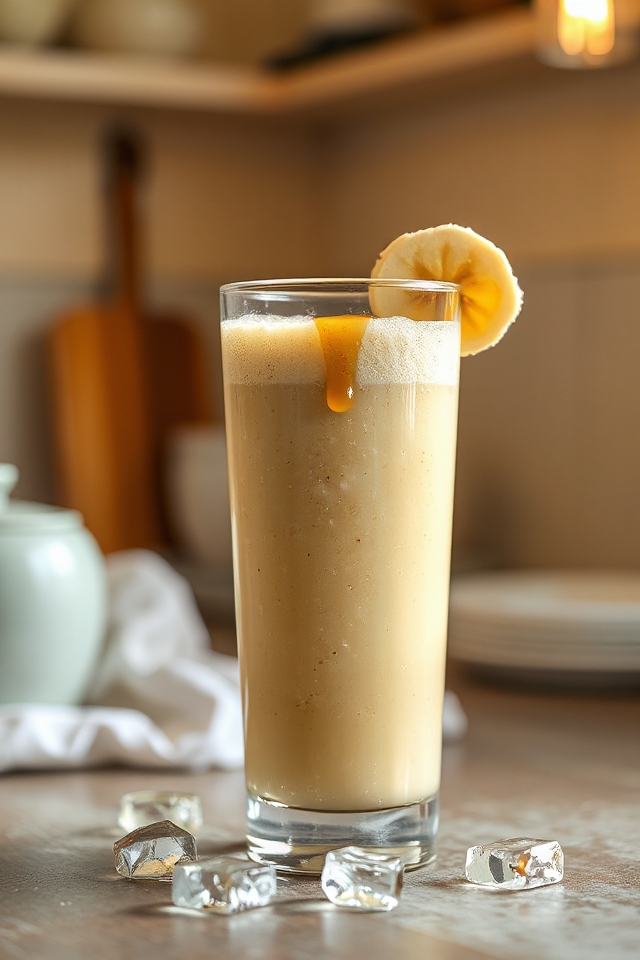 delightful vanilla banana smoothie
