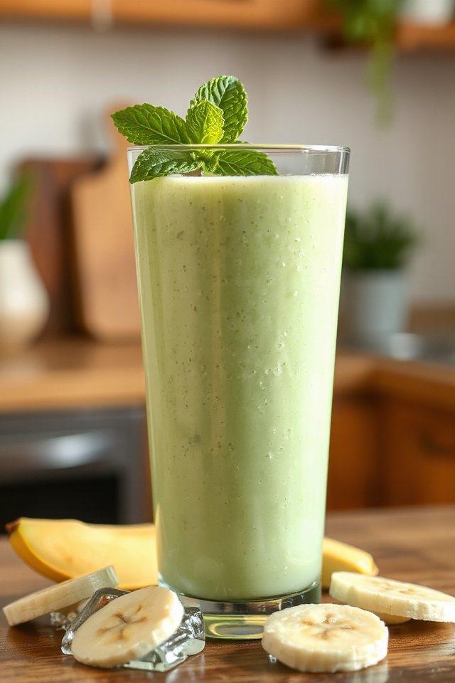 honeydew banana yogurt smoothie