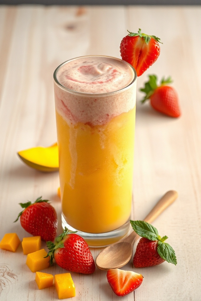 mango strawberry smoothie recipe