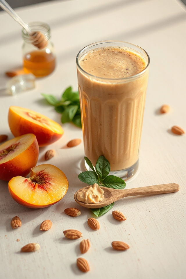 nutritious almond peach blend