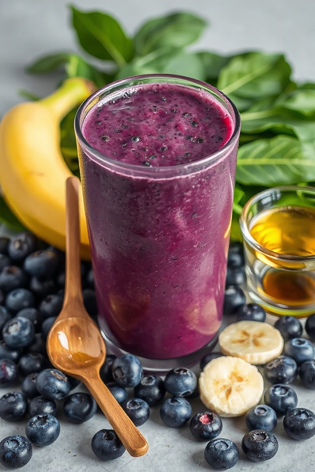 nutritious blueberry protein blend