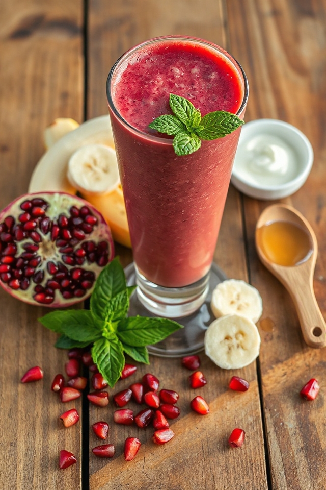 pomegranate flavored smoothie recipe