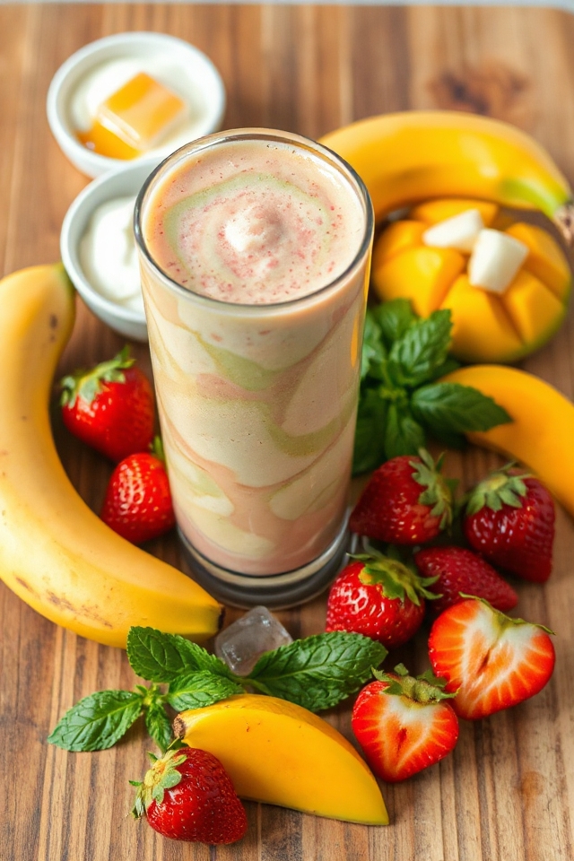 refreshing fruit blend drink