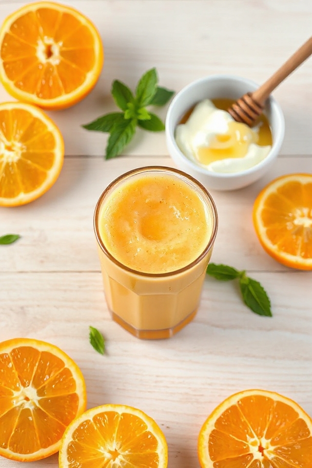 refreshing orange smoothie delight