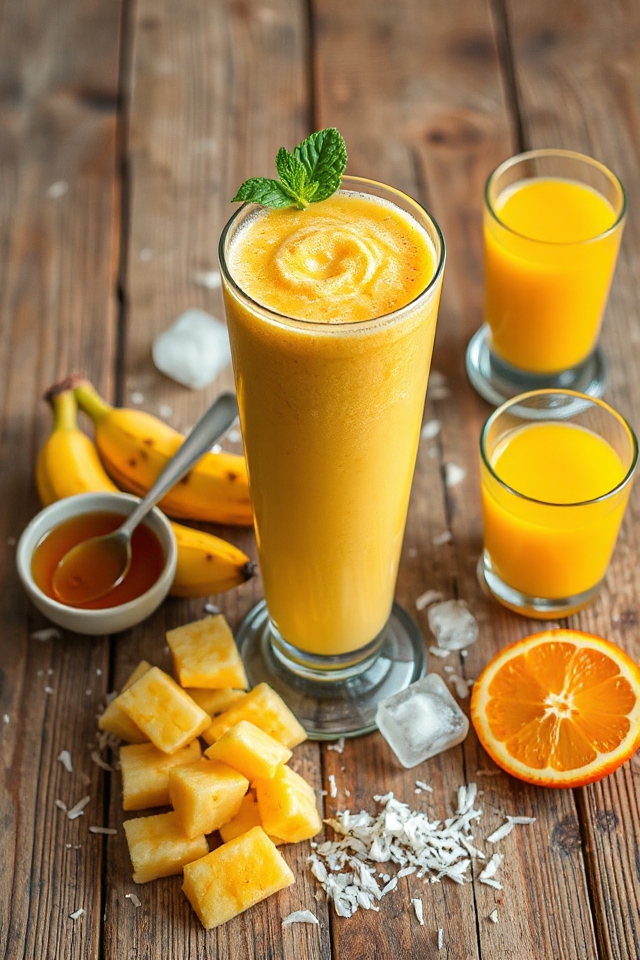 refreshing tropical banana blend