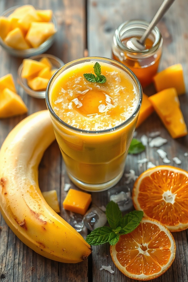 refreshing tropical fruit blend