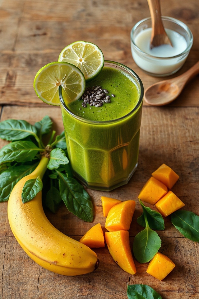 refreshing tropical green blend
