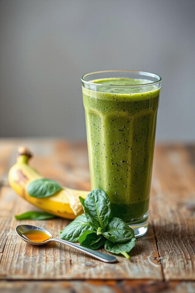 spinach banana yogurt smoothie