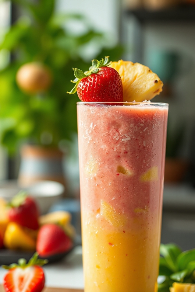 strawberry pineapple smoothie recipe