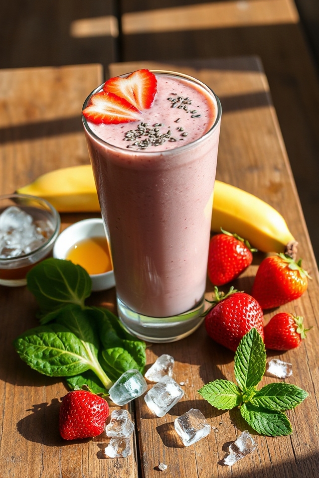 strawberry spinach smoothie recipe
