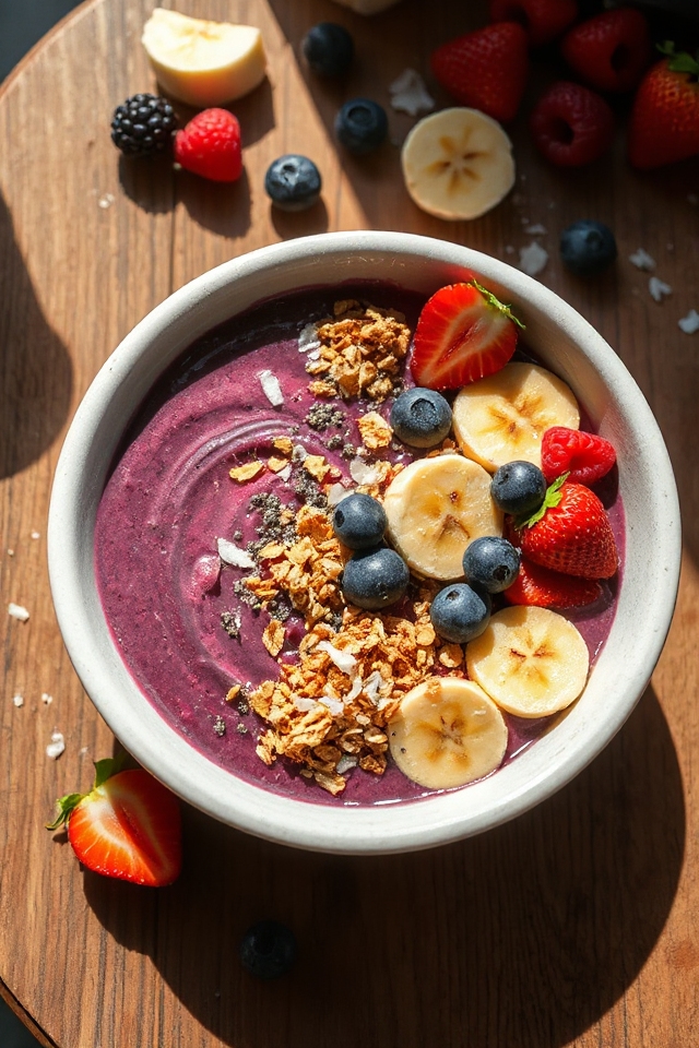 tropical acai smoothie bowl