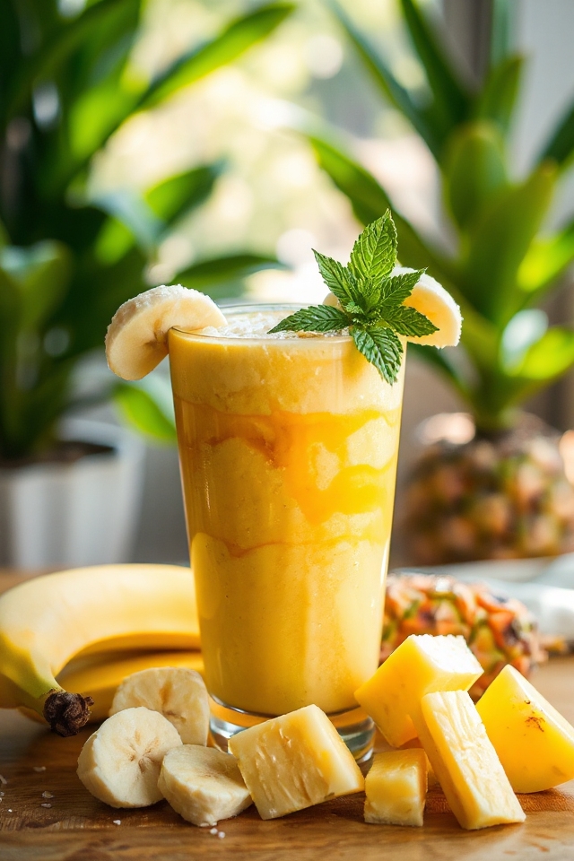 tropical banana smoothie recipe