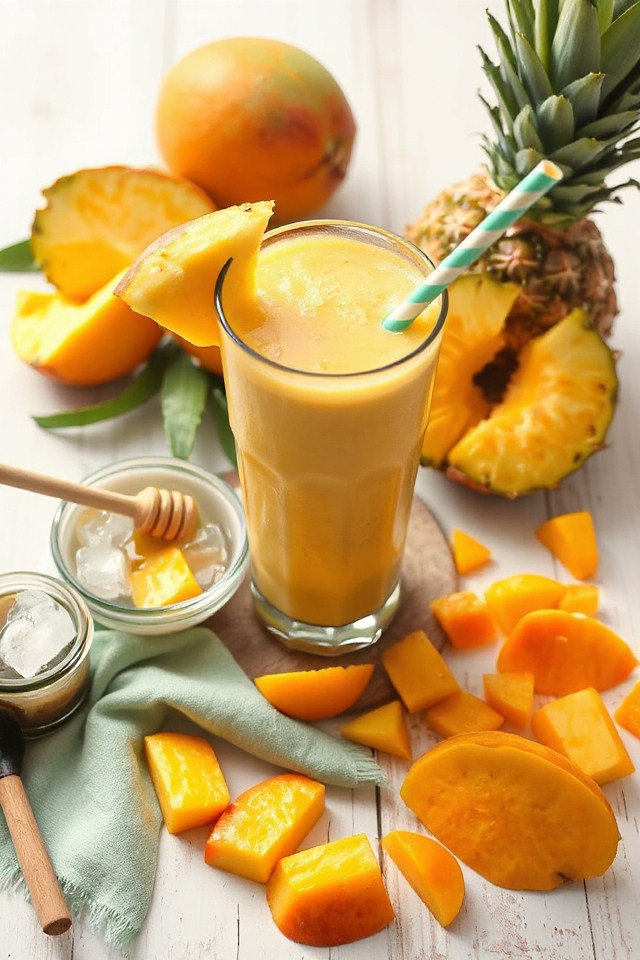 tropical fruit smoothie recipe
