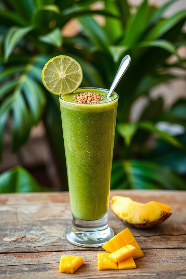 tropical green smoothie recipe
