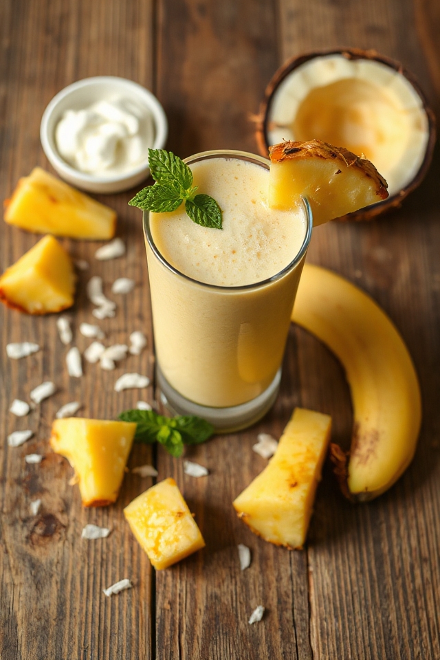 tropical pineapple coconut blend