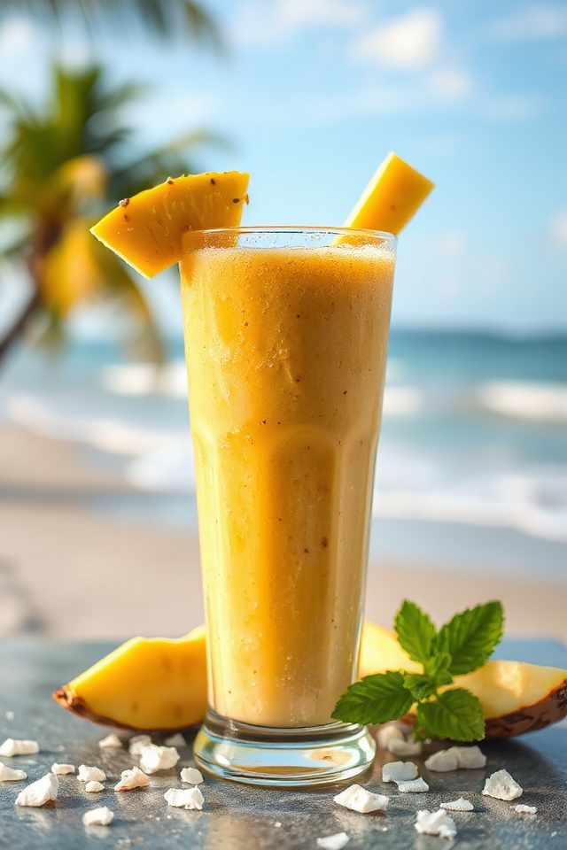 tropical pineapple coconut delight