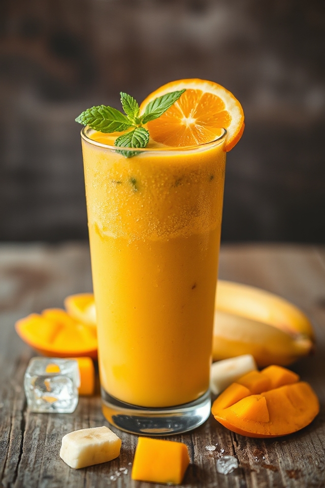 tropical sunrise smoothie delight